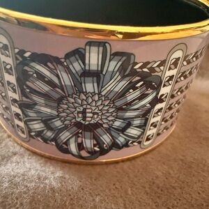 Hermès Enamel Wide Cuff Bracelet